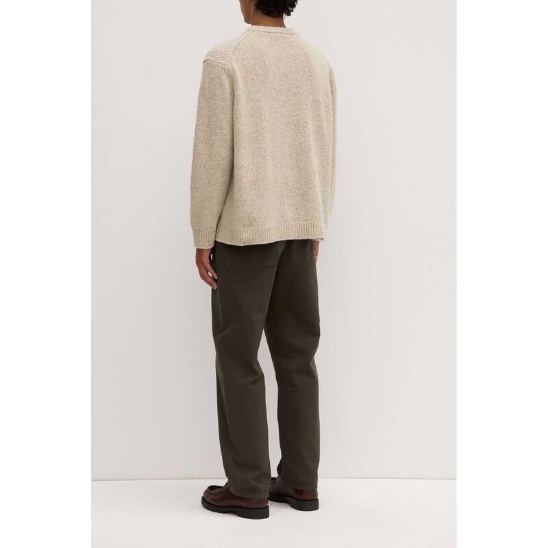 Assembly Label Beckett Wool Blend Crew Neck Knit Oat Marle image number 1